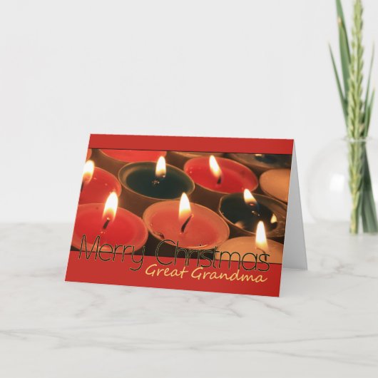 素晴らし祖父母メリークリスマス シーズンカード (正面)