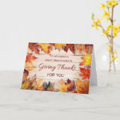 素晴らし祖父母Thanksgiving与えの感謝していs カード (黄色い花)