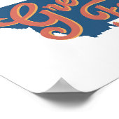 素晴らし秋、モンタナ州プリント ポスター (角)