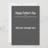 素晴らし第1カスタムパパ父の日札 (裏面)