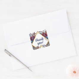 素晴らし精巧な宝石の色をした牡丹結婚の スクエアシール