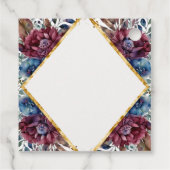 素晴らし精巧な宝石の色をした牡丹結婚の フェイバータグ (裏面)