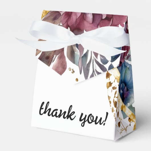 素晴らし精巧な宝石の色をした牡丹結婚の フェイバーボックス (正面サイド)