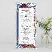 素晴らし精巧な宝石の色をした牡丹結婚の プログラム (スタンド正面)