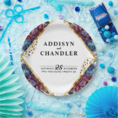 素晴らし精巧な宝石の色をした牡丹結婚の ペーパープレート (パーティー)