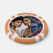 素晴らし精巧な宝石の色をした牡丹結婚の ポーカーチップ (シングル)