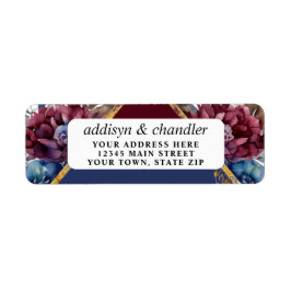 素晴らし精巧な宝石の色をした牡丹結婚の ラベル