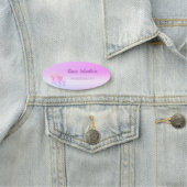 素晴らし素晴らしい紫の蝶の名前タグ 名札 (インサイチュ)