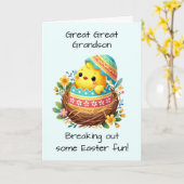 素晴らし素晴らし孫復活祭の雛の破壊殻 カード (黄色い花)