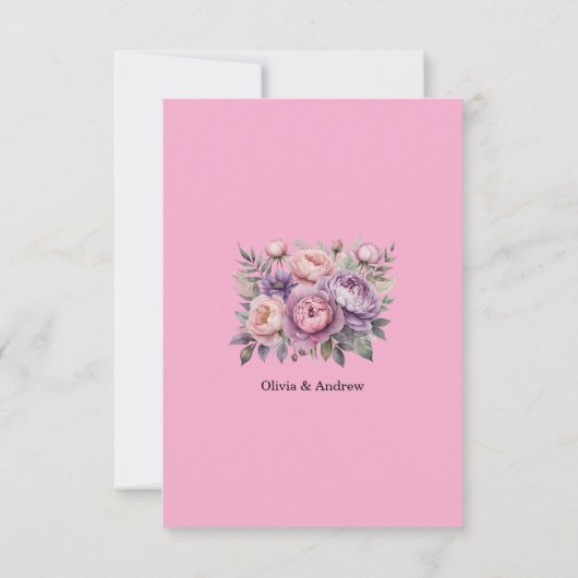 素晴らし結婚フローラサンキューカード サンキューカード (裏面)