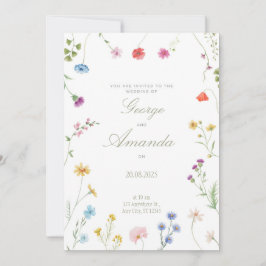 素晴らし結婚式招待状2025 招待状