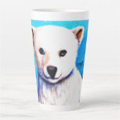 素晴らし絵画極の熊の肉。買今 カフェラテマグ (正面)