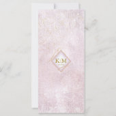 素晴らし線金ゴールド抽象芸術結婚のメニューV2 Mv ID867 (裏面)