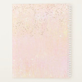 素晴らし線金ゴールド結婚抽象芸術の赤面ID867 プランナー手帳 (裏面)