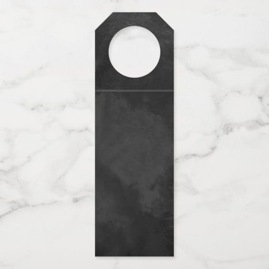 素晴らし線金ゴールド結婚抽象芸術の黒ID867 ボトルネックタグ (裏面)