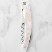 素晴らし線金ゴールド結婚抽象芸術のMauve ID867 ソムリエナイフ (正面)