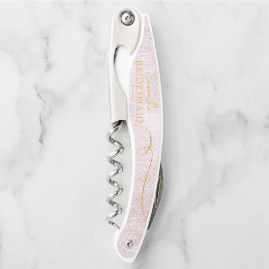 素晴らし線金ゴールド結婚抽象芸術のMauve ID867 ソムリエナイフ (正面)