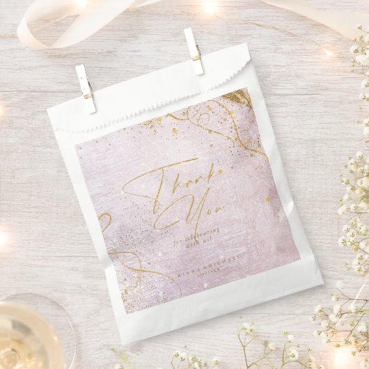 素晴らし線金ゴールド結婚抽象芸術のMauve ID867 フェイバーバッグ (クリップ留めされた状態)