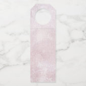 素晴らし線金ゴールド結婚抽象芸術のMauve ID867 ボトルネックタグ (裏面)