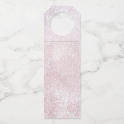 素晴らし線金ゴールド結婚抽象芸術のMauve ID867 ボトルネックタグ (裏面)