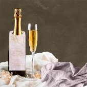 素晴らし線金ゴールド結婚抽象芸術のMauve ID867 ボトルネックタグ