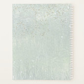 素晴らし線金ゴールド結婚抽象芸術のSage ID867 プランナー手帳 (裏面)