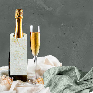 素晴らし線金ゴールド結婚抽象芸術のSage ID867 ボトルネックタグ