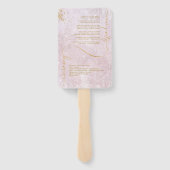 素晴らし線金ゴールド結婚抽象芸術V1曲線ID867 ハンドファン (裏面)