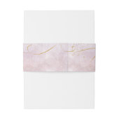 素晴らし線金ゴールド結婚抽象芸術V1曲線ID867 招待状ベリーバンド (裏面例)