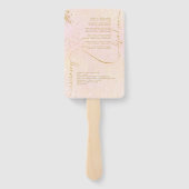 素晴らし線金ゴールド結婚抽象芸術V1赤面ID867 ハンドファン (裏面)