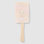 素晴らし線金ゴールド結婚抽象芸術V1赤面ID867 ハンドファン (正面)