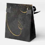 素晴らし線金ゴールド結婚抽象芸術V1黒ID867 フェイバーボックス (裏面サイド)