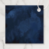 素晴らし線金ゴールド結婚抽象芸術V1 Navy ID867 フェイバータグ (裏面)