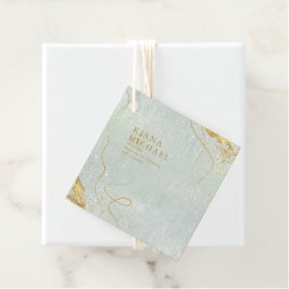 素晴らし線金ゴールド結婚抽象芸術V1 Sage ID867 フェイバータグ