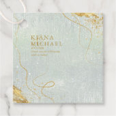 素晴らし線金ゴールド結婚抽象芸術V1 Sage ID867 フェイバータグ (正面)