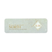 素晴らし線金ゴールド結婚抽象芸術V1 Sage ID867 ラベル (正面)