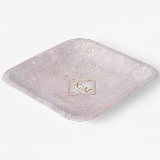 素晴らし線金ゴールド結婚抽象芸術V2ムーブID867 ペーパープレート (傾斜あり)