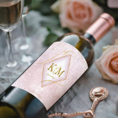 素晴らし線金ゴールド結婚抽象芸術V2曲線ID867 ワインラベル