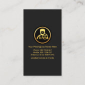 素晴らし縁ど金ゴールド枠の駆動 名刺 (裏面)