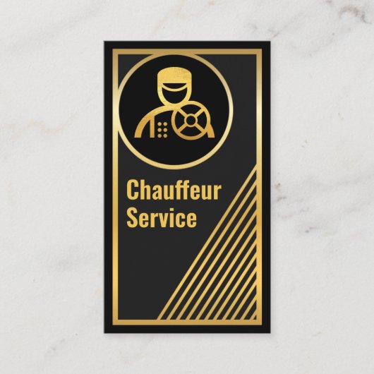 素晴らし縁ど金ゴールド枠の駆動 名刺 (正面)