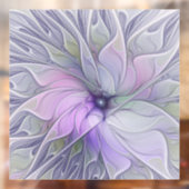 素晴らし美しいモダン抽象芸術フラクタルアートフラワー ウィンドウサイン (シート2)