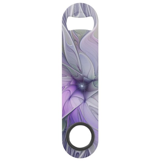 素晴らし美しいモダン抽象芸術フラクタルアートフラワー スピード栓抜き (正面)