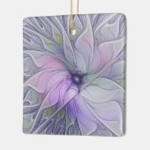 素晴らし美しいモダン抽象芸術フラクタルアートフラワー セラミックオーナメント (左)