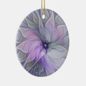 素晴らし美しいモダン抽象芸術フラクタルアートフラワー セラミックオーナメント (右)