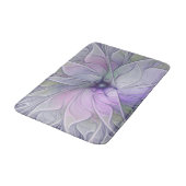 素晴らし美しいモダン抽象芸術フラクタルアートフラワー バスマット (アングル)