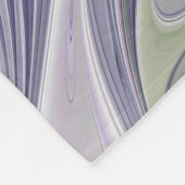 素晴らし美しいモダン抽象芸術フラクタルアートフラワー フリースブランケット (角)