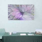 素晴らし美しいモダン抽象芸術フラクタルアートフラワー 横断幕 (トレードショー)