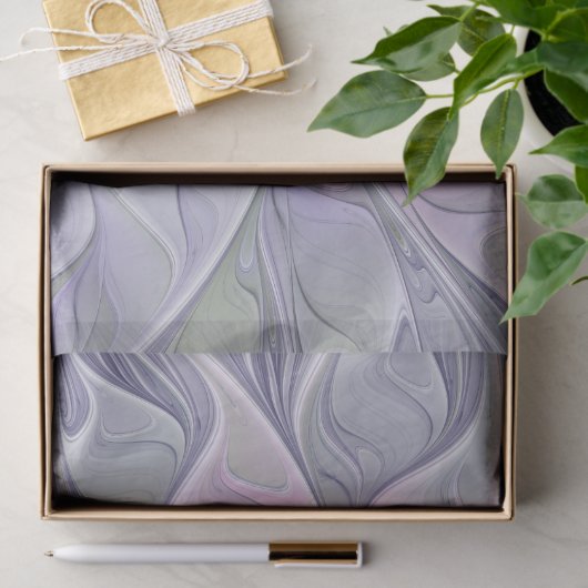 素晴らし美しいモダン抽象芸術フラクタルアートフラワー 薄葉紙 (ギフト)