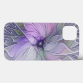 素晴らし美しいモダン抽象芸術フラクタルアートフラワー Case-Mate iPhoneケース (裏面 (横))