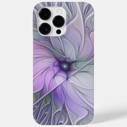 素晴らし美しいモダン抽象芸術フラクタルアートフラワー Case-Mate iPhoneケース (裏面)